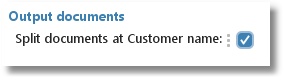 Option to split the output into multiple documents