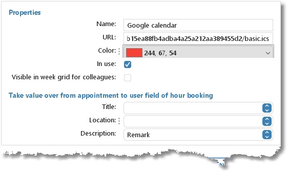 TimeWriter: a new calendar link with the URL