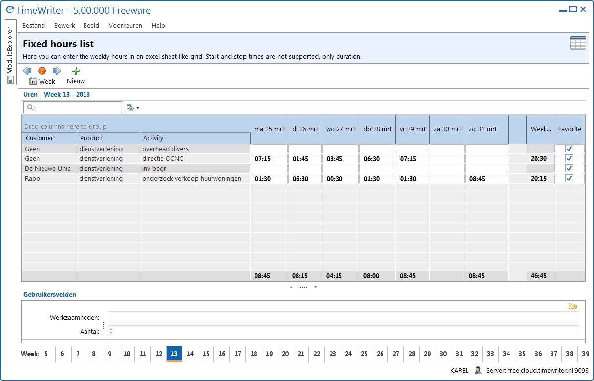 Timekeeping Software